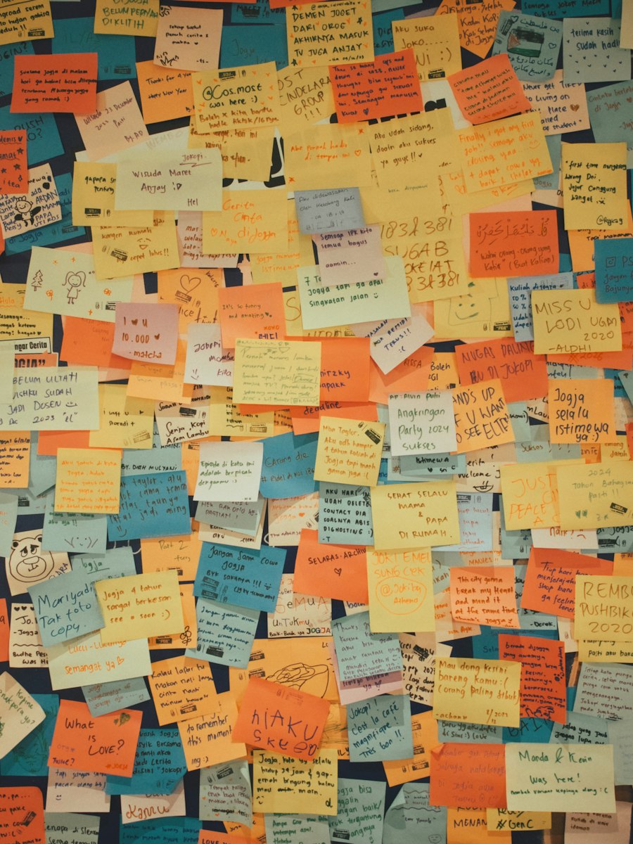 Стикеры бумажные, набор